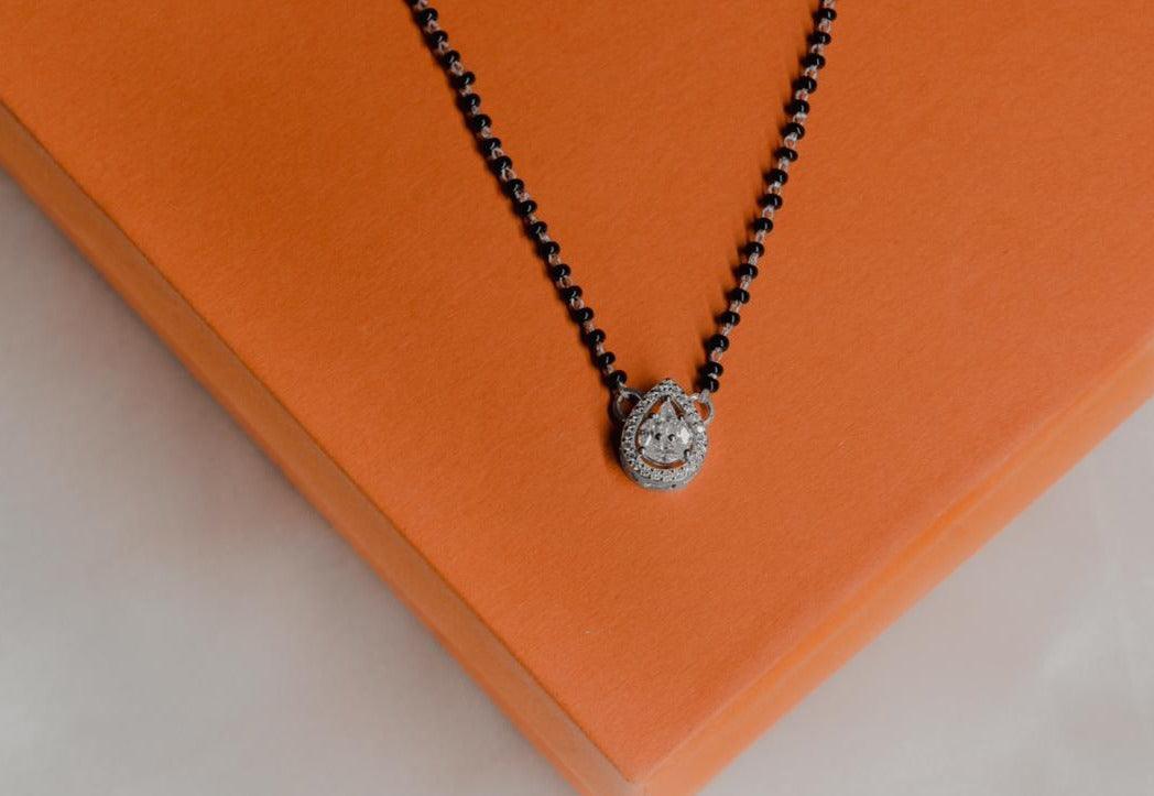 Silver Italian Drop Mangalsutra