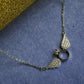 Angel Wings Silver Ring Necklace
