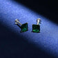 Green Silver Studs