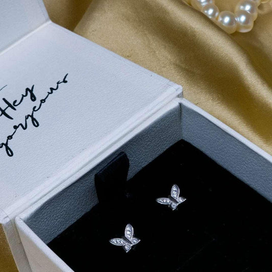 Silver Butterfly Earrings