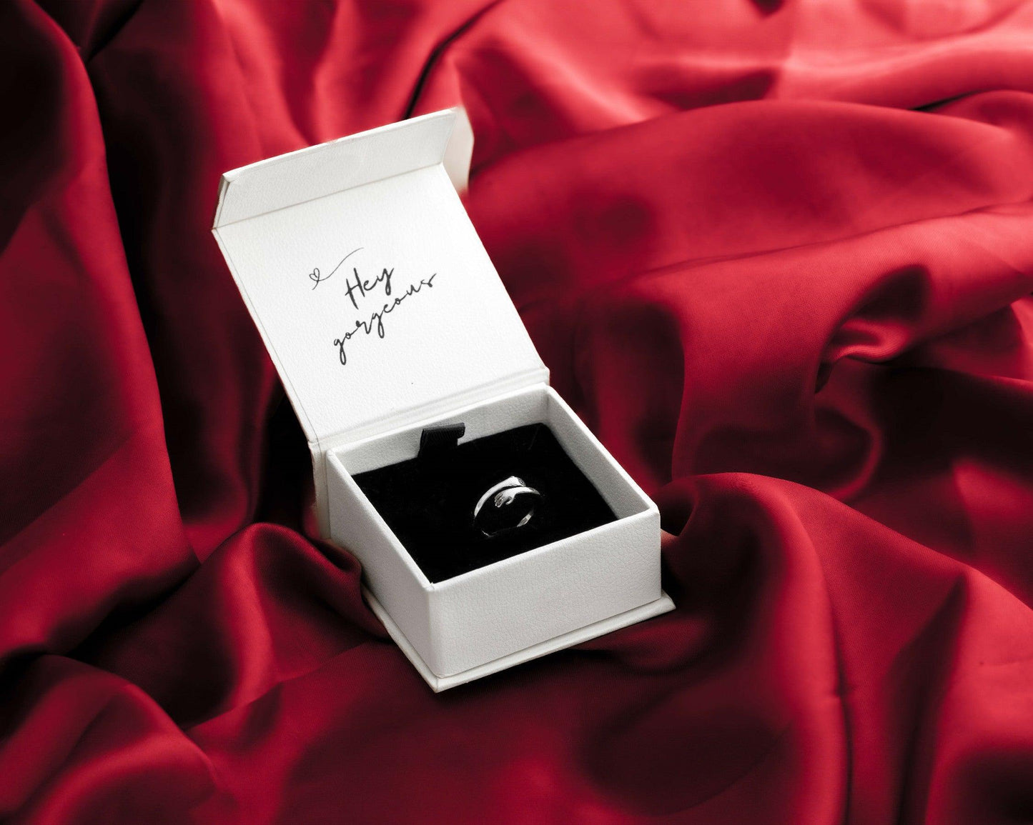Sterling Silver Hug Ring - Adjustable Size
