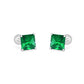 Green Silver Studs