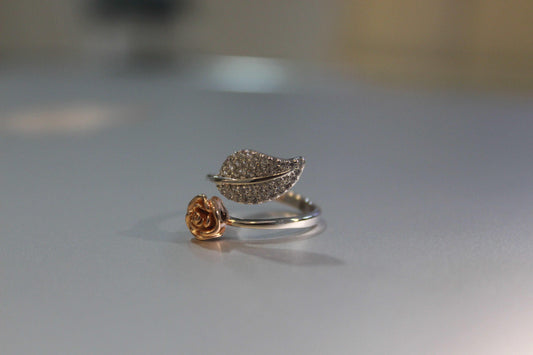Flower Rose Gold Ring