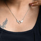 Angel Wings Silver Ring Necklace