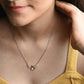 Rose Gold Angel Wings with Silver Chain Pendant