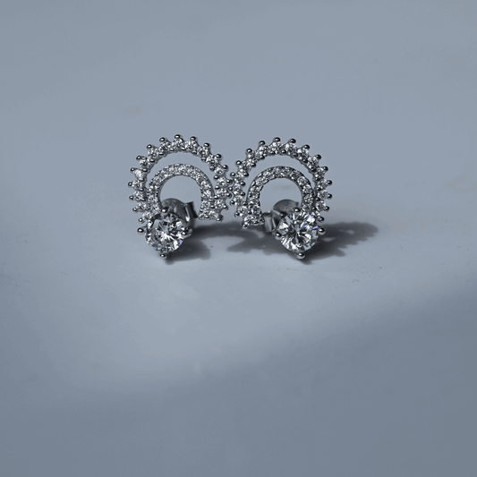Fancy cz tops earrings