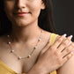 Silver Pearl Chain Set