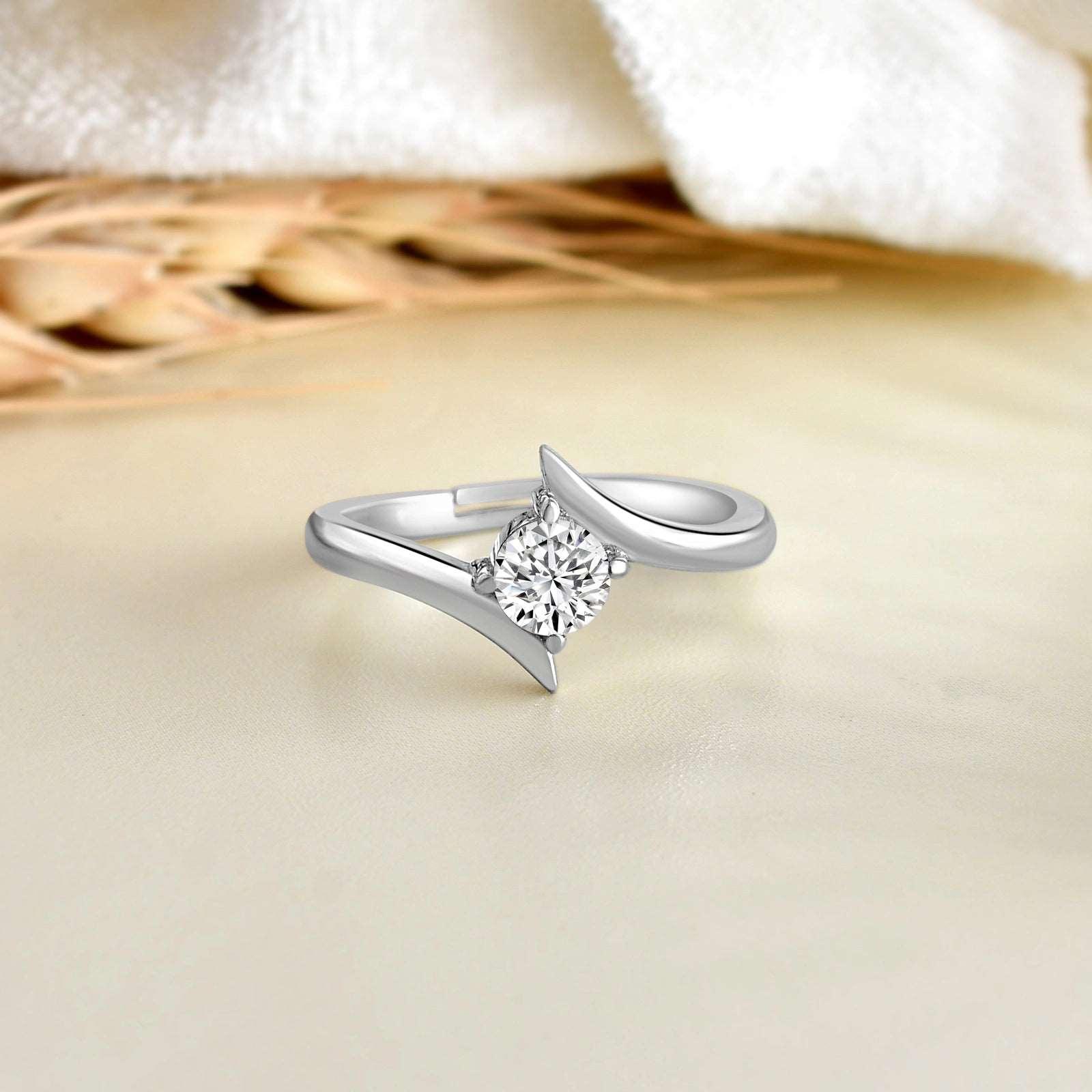 Beads ring silver