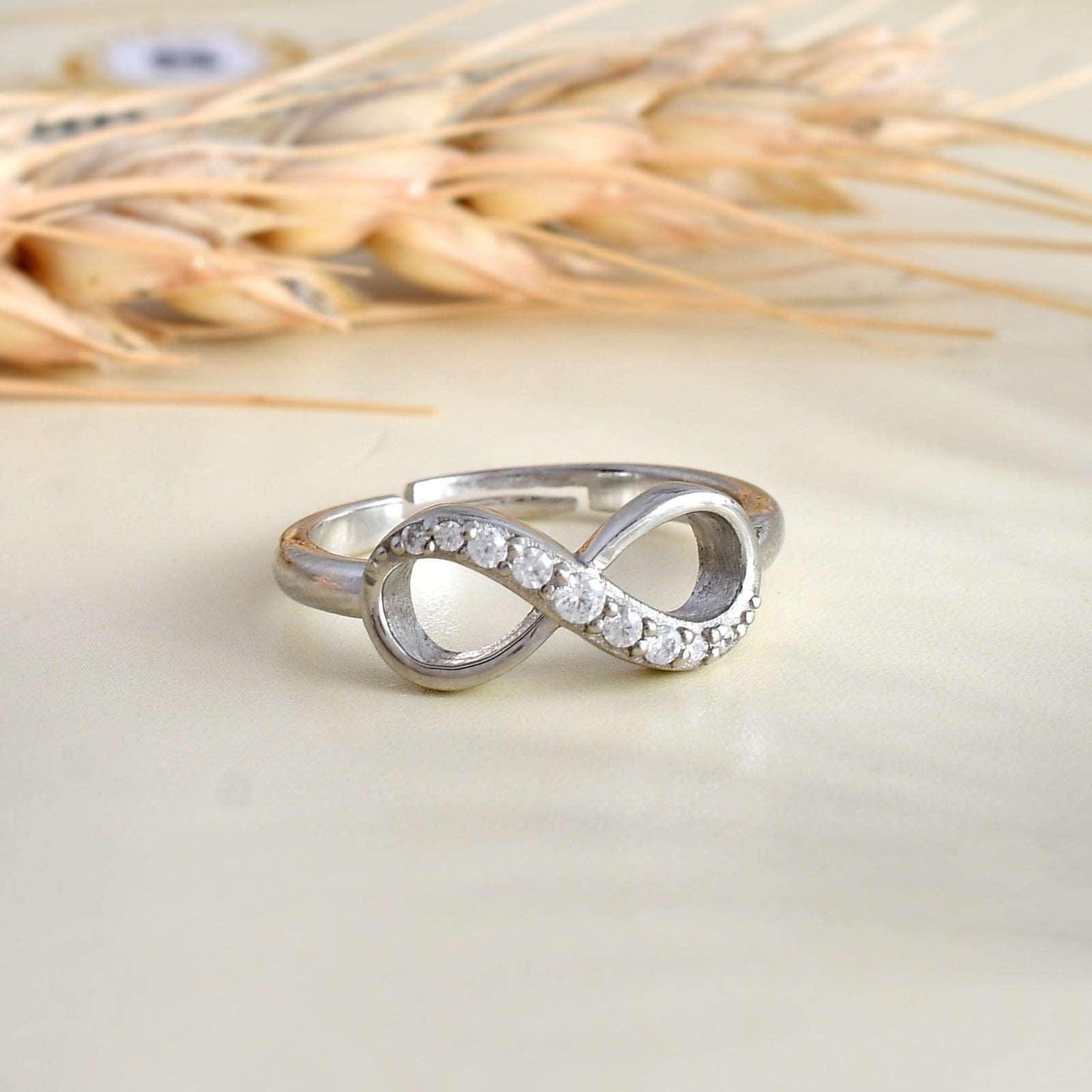 silver infinity ring