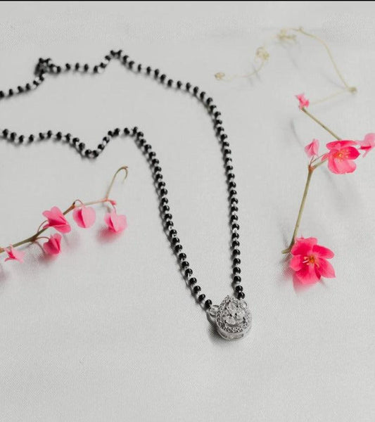 Silver Italian Drop Mangalsutra
