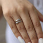 Sterling Silver Hug Ring - Adjustable Size