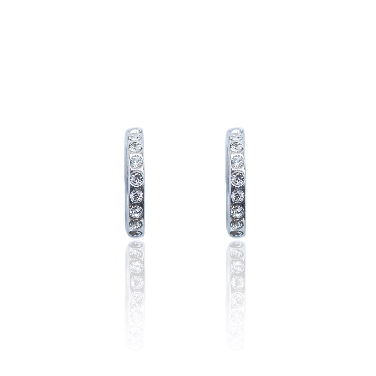 Silver Earrings with zircon 