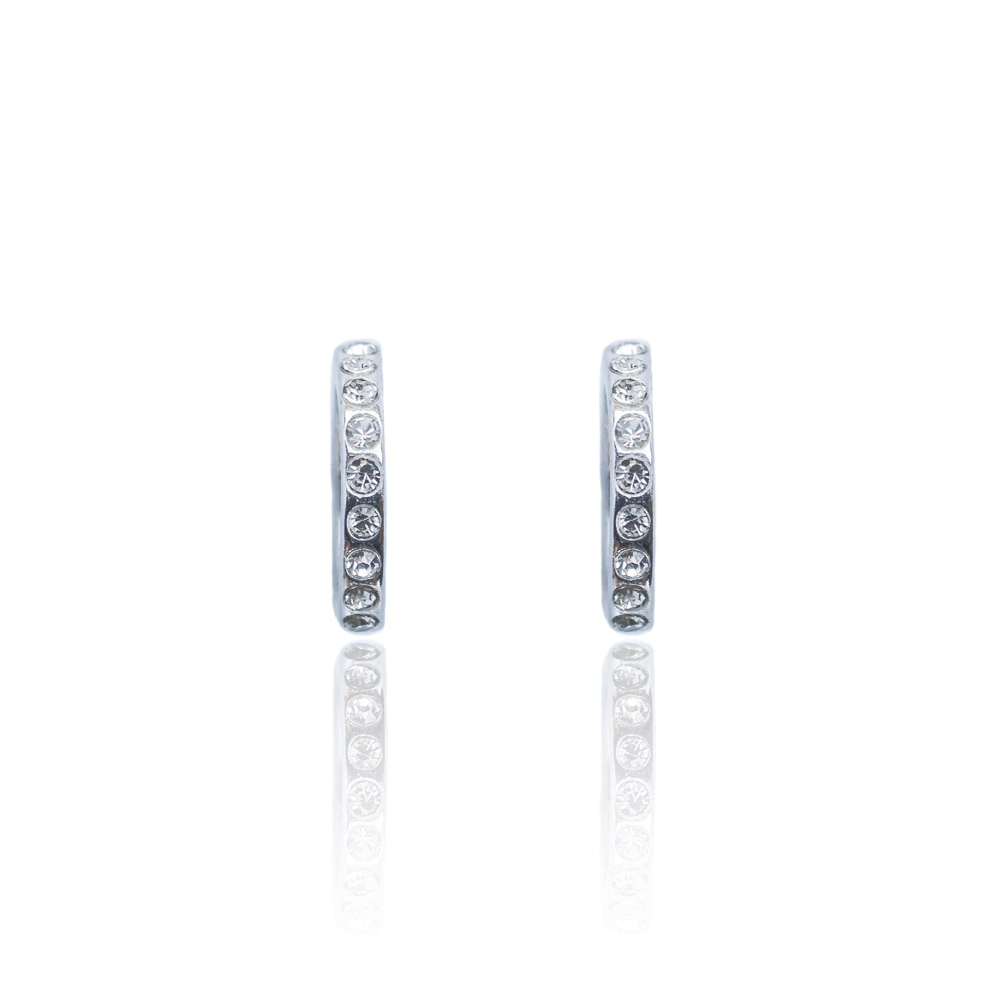 Silver Earrings with zircon 