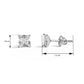 Dimensional Image for Silver Earrings 