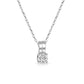 "925 sterling silver necklace with a shimmering cubic zirconia pendant"