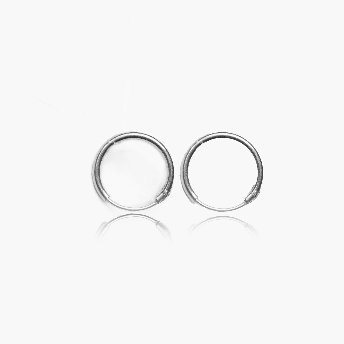 Evergreen Silver Hoops